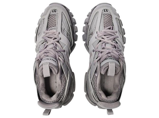 Balenciaga Track-Sneakers aus grauem Canvas - Ansicht 3