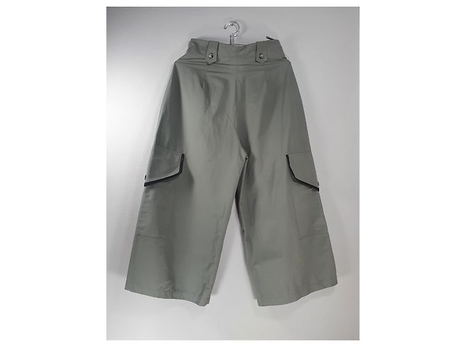 Autre Marque Calça larga Ivan Grundahl verde claro couro algodão nylon - vista 4