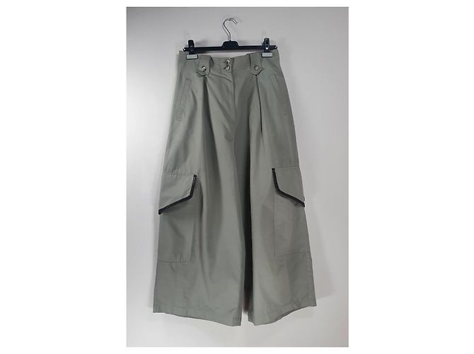 Autre Marque Calça larga Ivan Grundahl verde claro couro algodão nylon - vista 5