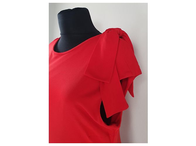 Abito rosso Carolina Herrera - vista 2