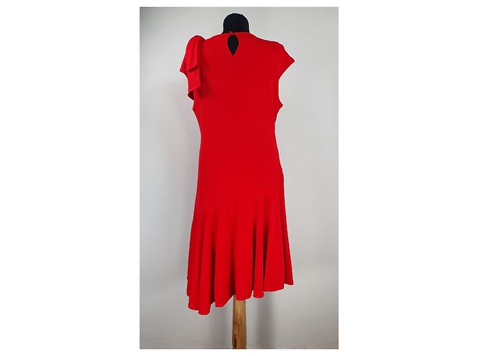 Abito rosso Carolina Herrera - vista 4