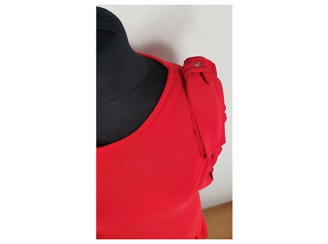 Abito rosso Carolina Herrera - vista 5