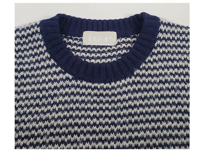Suéter Oversize Bruuns Bazaar Azul Lã - vista 5