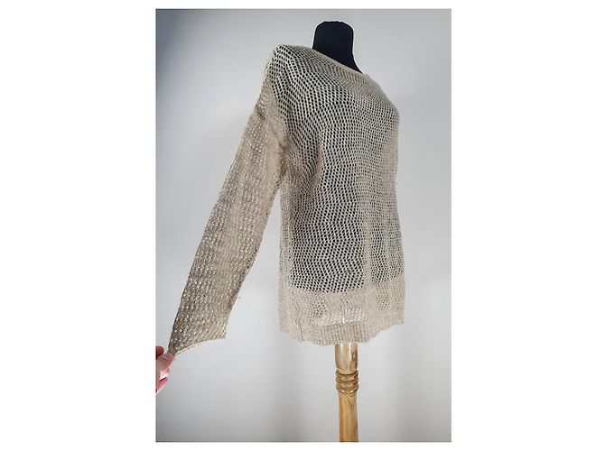 Autre Marque Jersey de malla Fontana Beige - vista 2