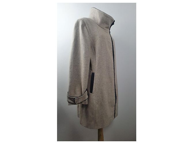 Abrigo de lana Calvin Klein beige - vista 2