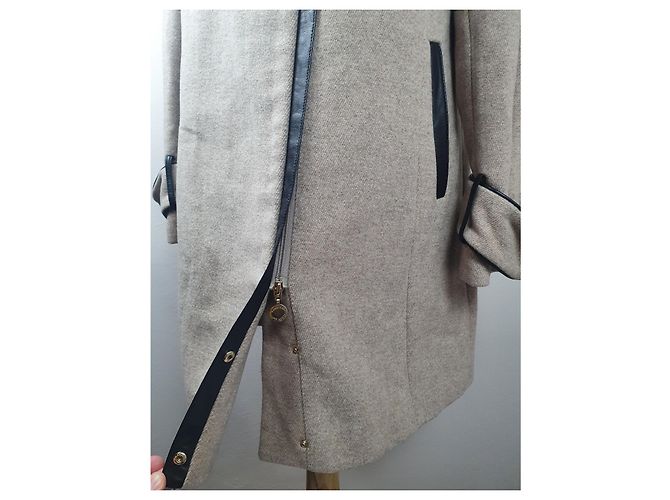 Abrigo de lana Calvin Klein beige - vista 7