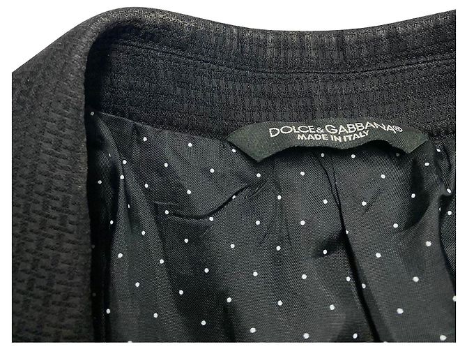 Dolce & Gabbana Maßgeschneiderte Martini-Abendjacke aus schwarzer Wolle - Ansicht 7