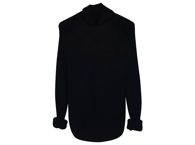 Jersey elástico Isabel Marant de lana azul marino - vista 4