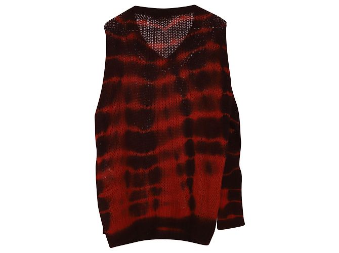 Stella Mc Cartney Maglia Stella McCartney Tie-dye in Lana Alpaca Rossa - vista 4