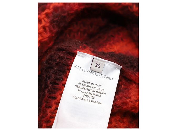 Stella Mc Cartney Maglia Stella McCartney Tie-dye in Lana Alpaca Rossa - vista 6