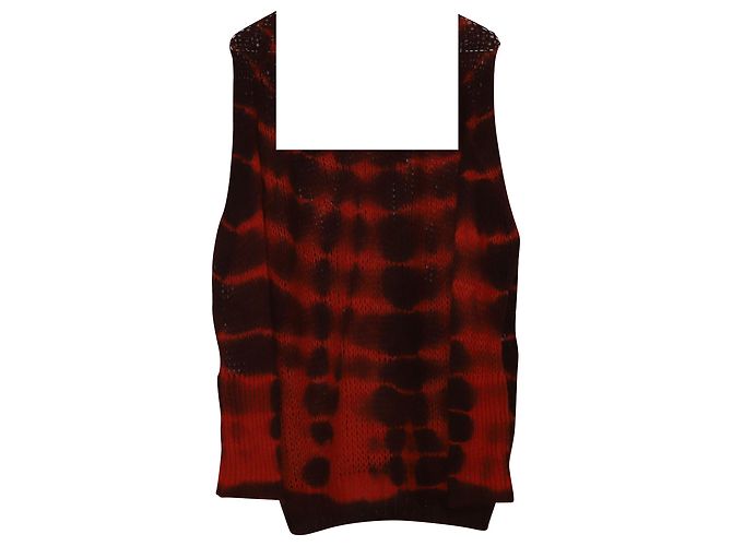 Stella Mc Cartney Maglia Stella McCartney Tie-dye in Lana Alpaca Rossa - vista 8