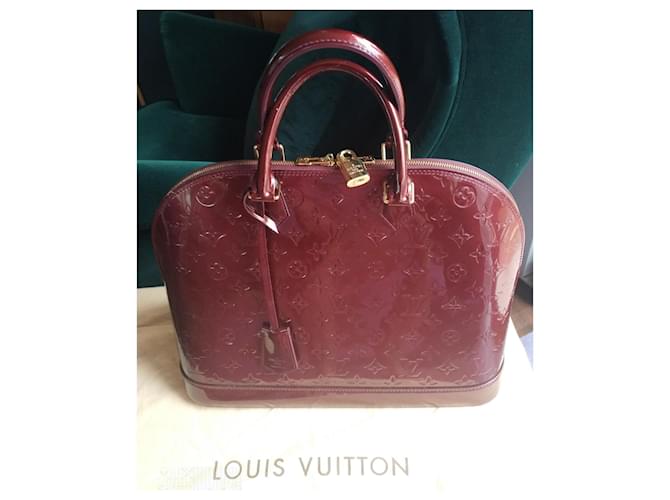 Louis Vuitton Borsa ALMA GM Bordò - vista 3