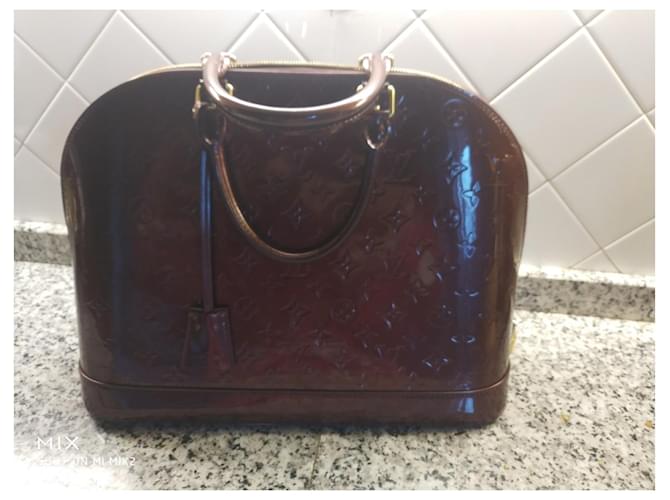 Louis Vuitton Borsa ALMA GM Bordò - vista 4