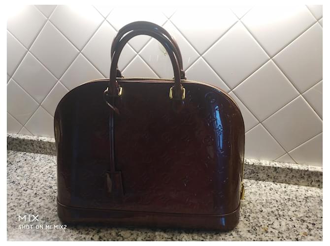 Louis Vuitton Borsa ALMA GM Bordò - vista 5