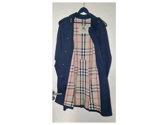Trench Burberry Heritage Blu navy - vista 4