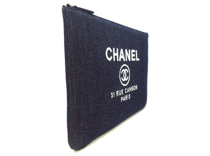 Chanel Deauville Azul marinho - vista 4