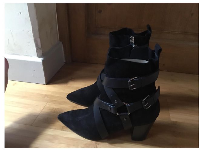 Botines Balmain de piel negro - vista 3