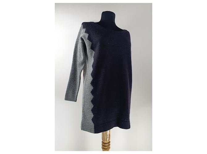 Pull Samsoe & Samsoe en laine noir gris - vue 2