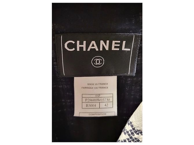 Cambon Chanel Tweed Jacke mit Kamelienmotiv Größe 42 Mehrfarben - Ansicht 6