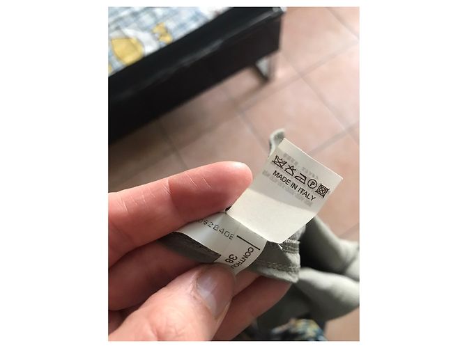Macacão Brunello Cucinelli de seda taupe - vista 8