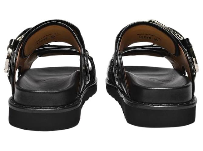 Toga Pulla Sandali in Pelle Nera Nero - vista 4