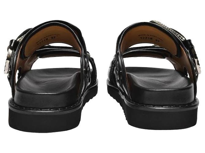 Toga Pulla Sandali in Pelle Nera Nero - vista 4