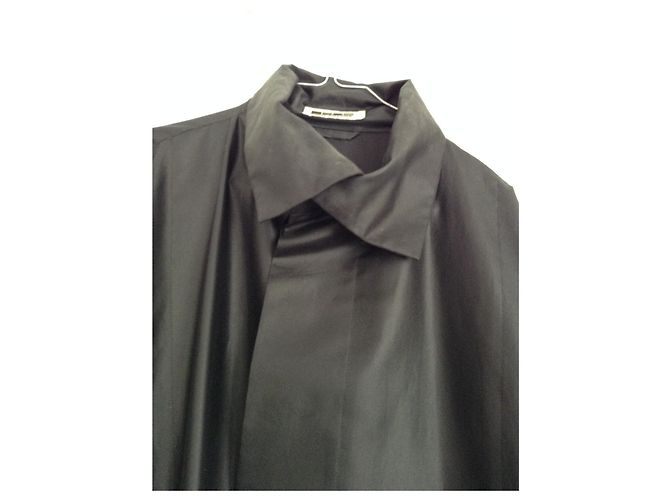 Issey Miyake Gabardina larga oversize Negro - vista 10