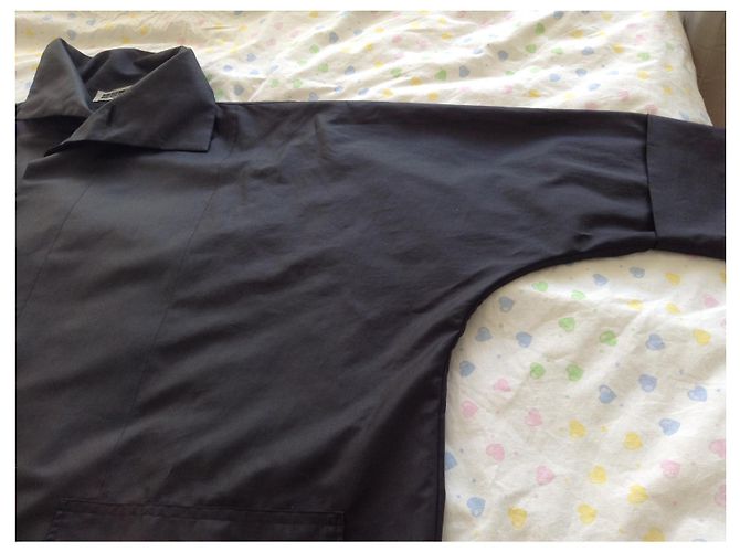 Issey Miyake Gabardina larga oversize Negro - vista 5