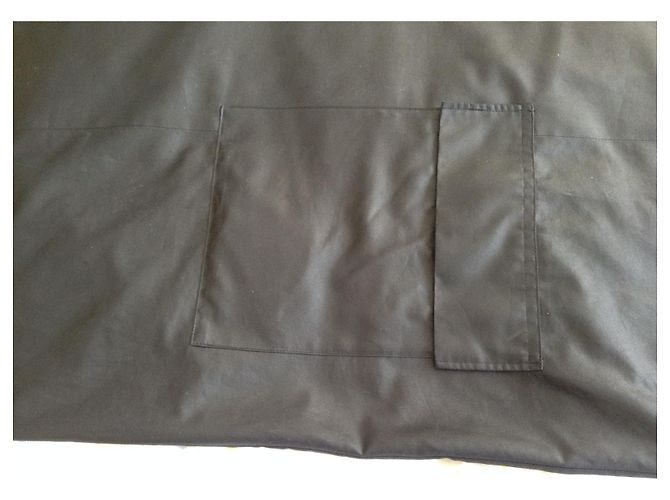 Issey Miyake Gabardina larga oversize Negro - vista 8