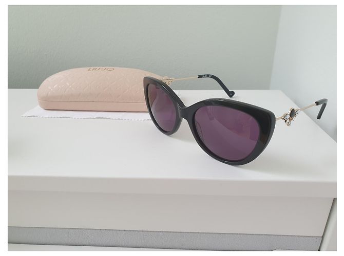 Occhiali da sole Liu.Jo LJ686sr Cat Eye Neri Grigi Nero Grigio - vista 2