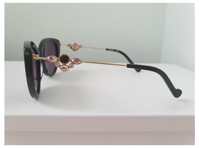 Occhiali da sole Liu.Jo LJ686sr Cat Eye Neri Grigi Nero Grigio - vista 3