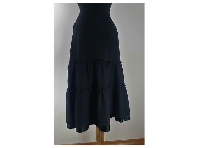 Falda negra Filippa K de lana L Negro - vista 2