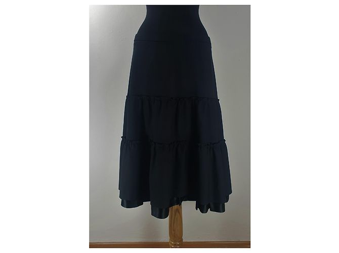 Falda negra Filippa K de lana L Negro - vista 3