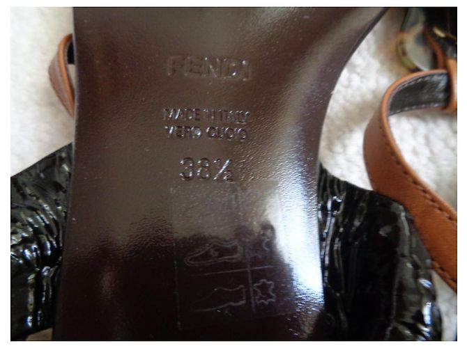 Fendi Sandalen Leder Braun - Ansicht 11