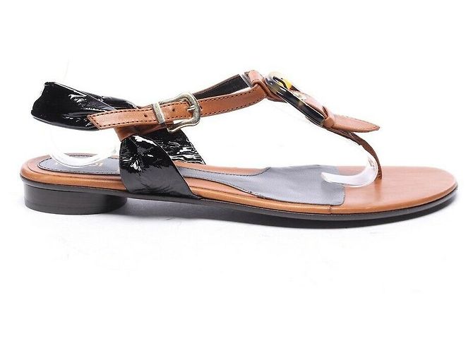 Fendi Sandalen Leder Braun - Ansicht 2