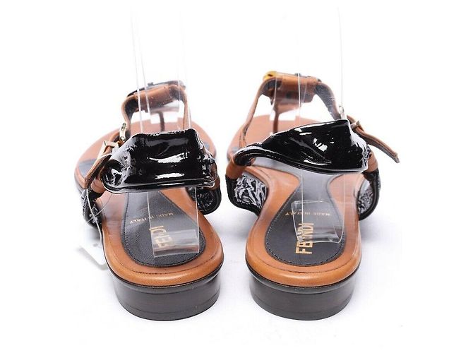 Fendi Sandalen Leder Braun - Ansicht 5