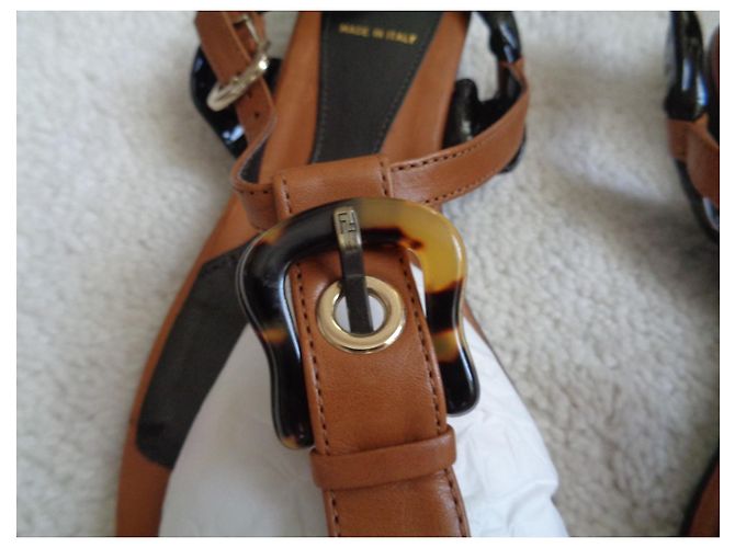 Fendi Sandalen Leder Braun - Ansicht 7