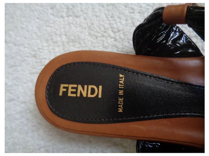Fendi Sandalen Leder Braun - Ansicht 8