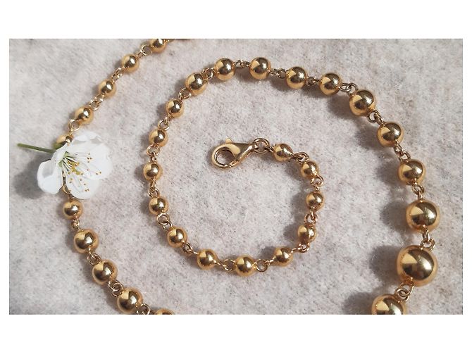 Autre Marque Authentische Marseillais Halskette - GOLD Perlen Golden - Ansicht 6