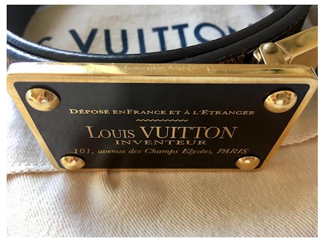 Louis Vuitton inventore Marrone Gold hardware - vista 9