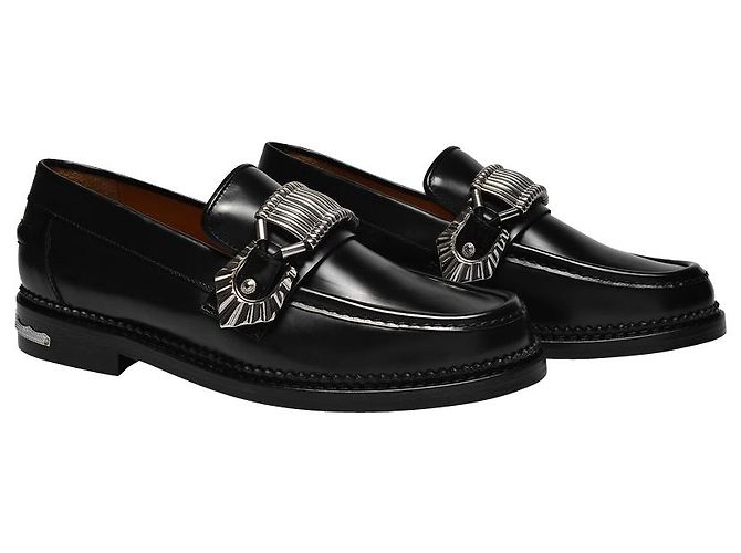 Toga Pulla Mocassini in Pelle Nera Nero - vista 2