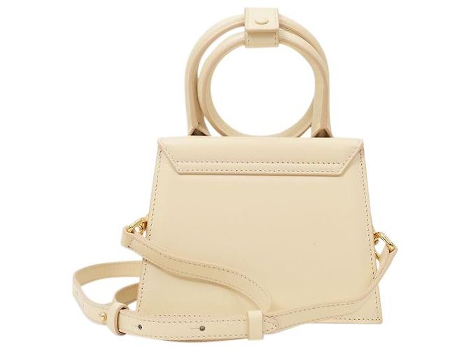 Jacquemus Borsa Le Chiquito Noeud in Pelle Beige - vista 2