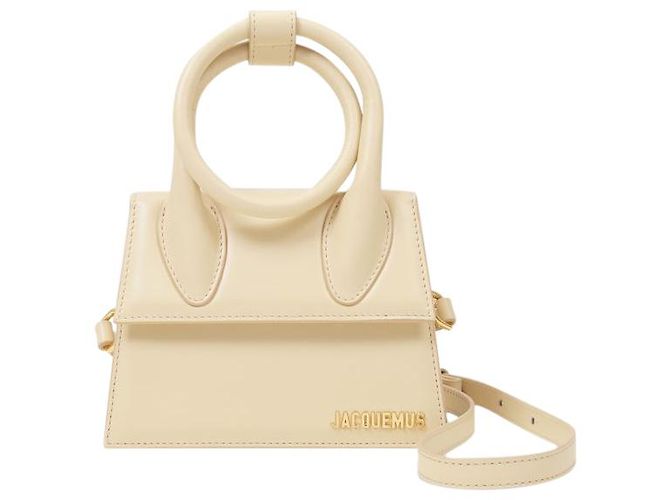 Jacquemus Borsa Le Chiquito Noeud in Pelle Beige - vista 5