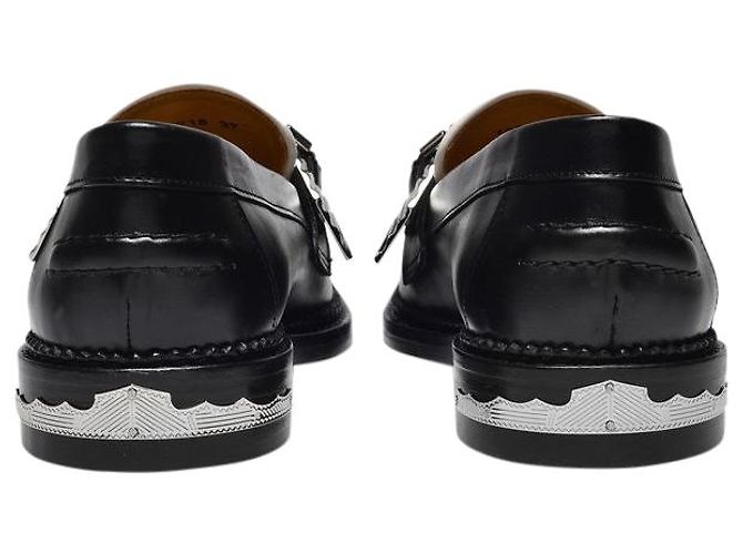 Toga Pulla Mocassini in Pelle Nera e Bianca Nero - vista 4
