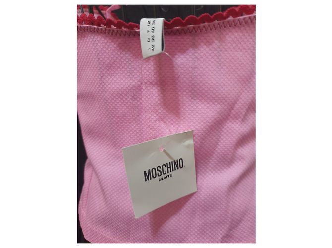 Top Moschino Mare de algodón rosa y rojo Roja - vista 4