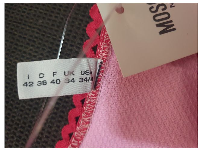 Top Moschino Mare de algodón rosa y rojo Roja - vista 7