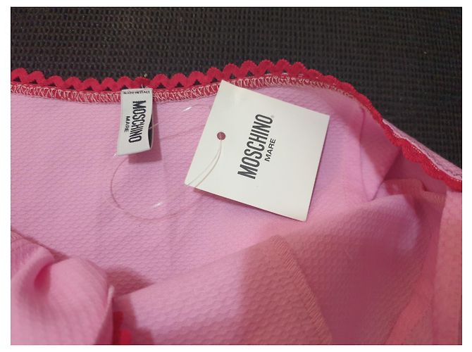 Top Moschino Mare de algodón rosa y rojo Roja - vista 8