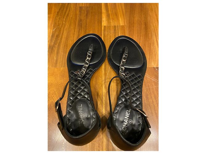 Chanel Sandalen Schwarz - Ansicht 4