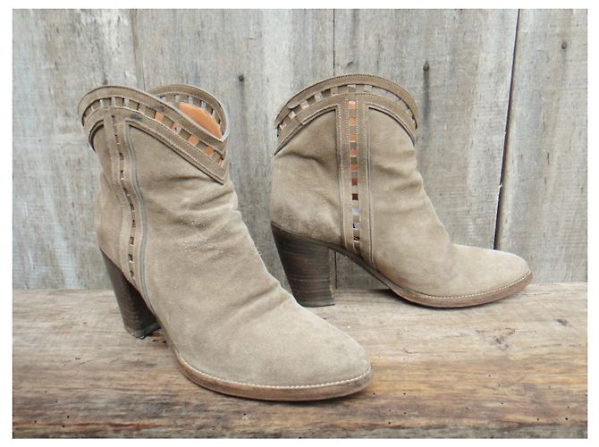 Sartore Ankle Boots Beige Deerskin 37 - view 2