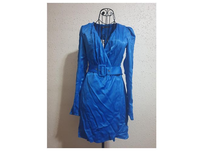 Zara Blazerkleid Größe XS Blau - Ansicht 5